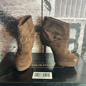 Colin Stuart Heeled Ankle Boot  EUC